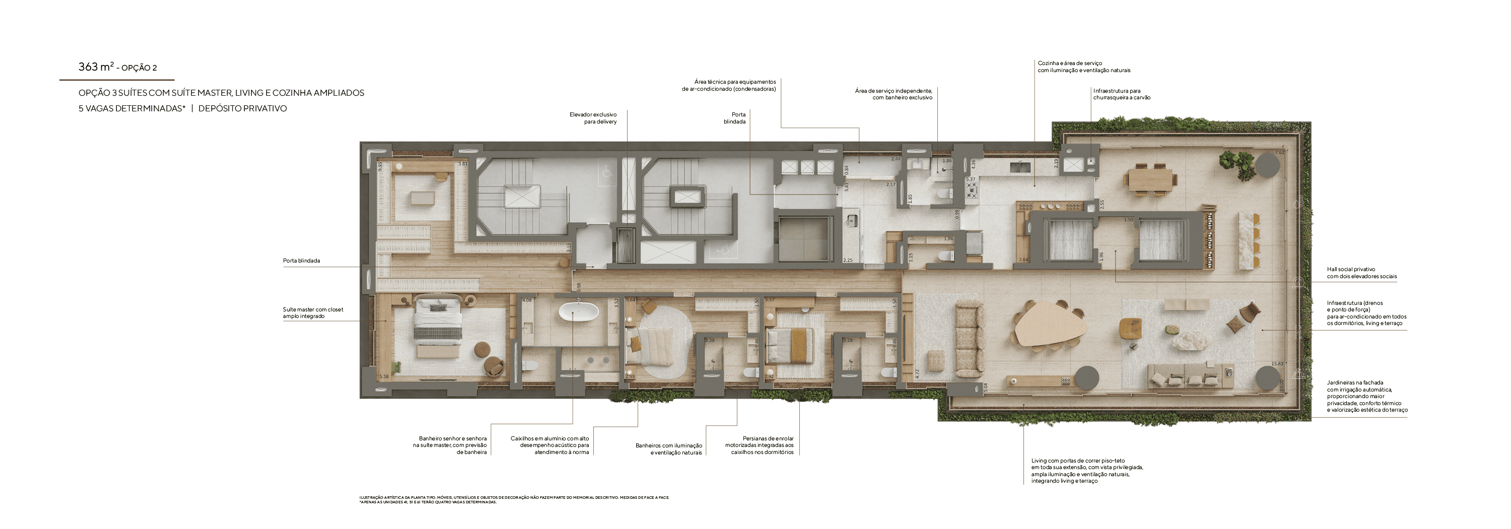 Planta 363m² opção 2 — Horácio Lafer