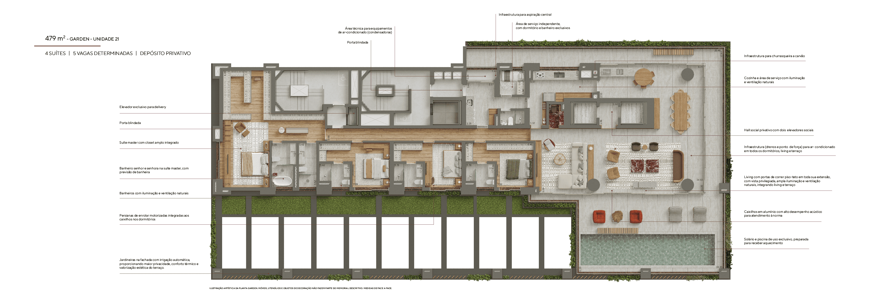 Planta garden unidade 21 — Horácio Lafer