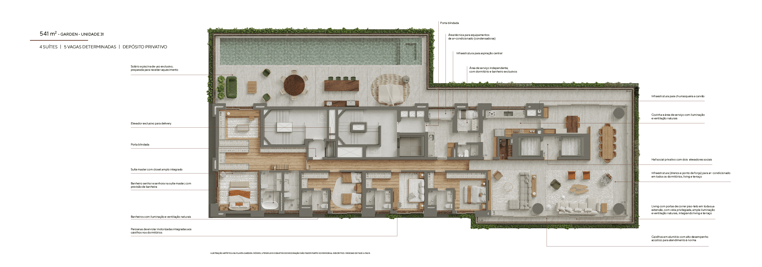 Planta garden unidade 31 — Horácio Lafer